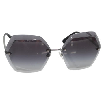 CHANEL Sunglasses metal Silver tone CC Auth 141178M