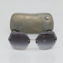 CHANEL Sunglasses metal Silver tone CC Auth 141178M-11