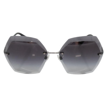 CHANEL Sunglasses metal Silver tone CC Auth 141178M - 0