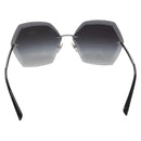 CHANEL Sunglasses metal Silver tone CC Auth 141178M-3