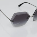 CHANEL Sunglasses metal Silver tone CC Auth 141178M-6