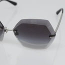 CHANEL Sunglasses metal Silver tone CC Auth 141178M-7