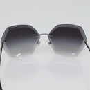 CHANEL Sunglasses metal Silver tone CC Auth 141178M-8