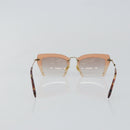 Miu Miu Sunglasses metal Gold Auth 141180-3