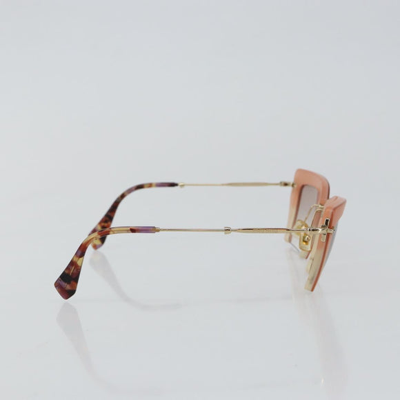 Miu Miu Sunglasses metal Gold Auth 141180