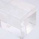 LOUIS VUITTON Paper weight Crystal glass Clear LV Auth 141182-9
