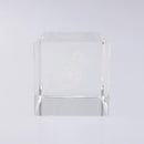 LOUIS VUITTON Paper weight Crystal glass Clear LV Auth 141182-3