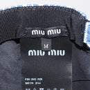 Miu Miu Cap Denim M Blue Auth 141183M-14