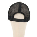 Chrome Hearts CH Patch Cross Ball Mesh Tracker Cap Cotton Black Auth 141185M-2