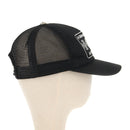 Chrome Hearts CH Patch Cross Ball Mesh Tracker Cap Cotton Black Auth 141185M-4
