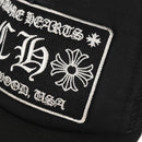 Chrome Hearts CH Patch Cross Ball Mesh Tracker Cap Cotton Black Auth 141185M-6