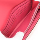 HERMES Constance Long Wallet Leather Pink Auth 141188M-23