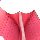 HERMES Constance Long Wallet Leather Pink Auth 141188M-25