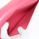 HERMES Constance Long Wallet Leather Pink Auth 141188M-28