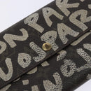 LOUIS VUITTON Monogram Graffiti Porte Monnaie Credit White M92189 LV Auth 141190-8