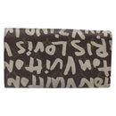LOUIS VUITTON Monogram Graffiti Porte Monnaie Credit White M92189 LV Auth 141190-2