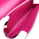 LOUIS VUITTON Multicolor Portefeuille Sarah Wallet White M60667 Auth 141191V-19