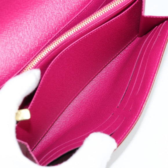 LOUIS VUITTON Multicolor Portefeuille Sarah Wallet White M60667 Auth 141191V