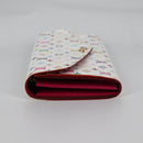 LOUIS VUITTON Multicolor Portefeuille Sarah Wallet White M60667 Auth 141191V-3