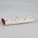 LOUIS VUITTON Multicolor Portefeuille Sarah Wallet White M60667 Auth 141191V-5
