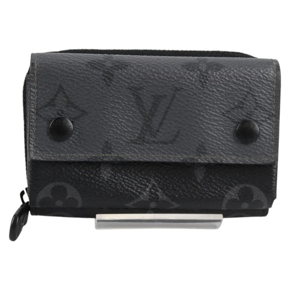 LOUIS VUITTON Eclipse Reverse Zippy Organizer Wallet M82771 LV Auth 141193M