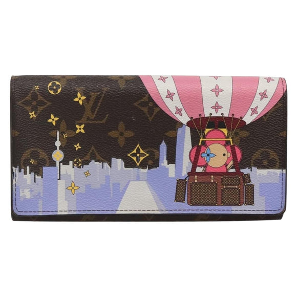 LOUIS VUITTON Monogram Vivienne Portefeuille Sarah Wallet M68491 LV Auth 141194M