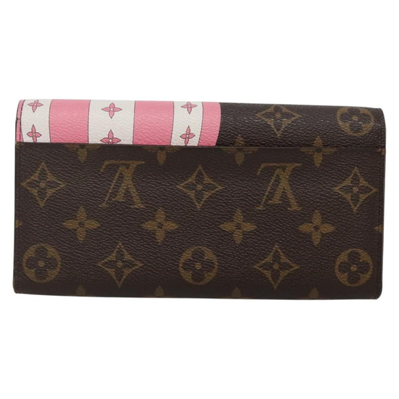 LOUIS VUITTON Monogram Vivienne Portefeuille Sarah Wallet M68491 LV Auth 141194M