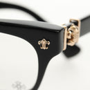 Chrome Hearts GITTIN ANY BS Flare Glasses plastic Black Auth 141196M-13