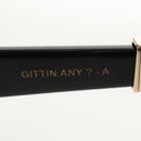 Chrome Hearts GITTIN ANY BS Flare Glasses plastic Black Auth 141196M-22
