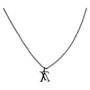 LOUIS VUITTON Collier LV Upside Down Necklace metal Black M62683 LV Auth 141197M-1