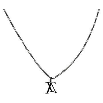 LOUIS VUITTON Collier LV Upside Down Necklace metal Black M62683 LV Auth 141197M
