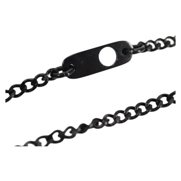 LOUIS VUITTON Collier LV Upside Down Necklace metal Black M62683 LV Auth 141197M