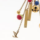 LOUIS VUITTON Porte Cles Grullo Key Holder metal Gold M62227 LV Auth 141198-15