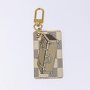 LOUIS VUITTON Damier Azur Porte Cles Afish Key Ring M66178 LV Auth 141200-2