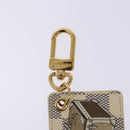 LOUIS VUITTON Damier Azur Porte Cles Afish Key Ring M66178 LV Auth 141200-3