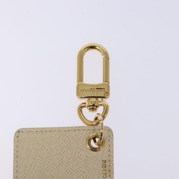 LOUIS VUITTON Damier Azur Porte Cles Afish Key Ring M66178 LV Auth 141200