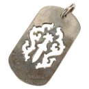 Chrome Hearts Pendant Top Cutout Dagger Dog Tag Ag925 Silver Auth 141204M-1