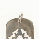 Chrome Hearts Pendant Top Cutout Dagger Dog Tag Ag925 Silver Auth 141204M-5