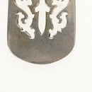 Chrome Hearts Pendant Top Cutout Dagger Dog Tag Ag925 Silver Auth 141204M-7