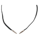 Chrome Hearts Scroll Razor Blade Necklace Ag925 Black Auth 141205M-1