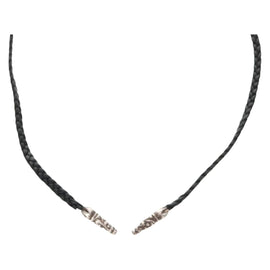 Chrome Hearts Scroll Razor Blade Necklace Ag925 Black Auth 141205M