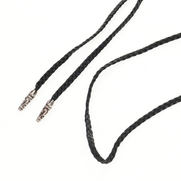 Chrome Hearts Scroll Razor Blade Necklace Ag925 Black Auth 141205M