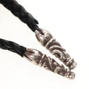 Chrome Hearts Scroll Razor Blade Necklace Ag925 Black Auth 141205M-6