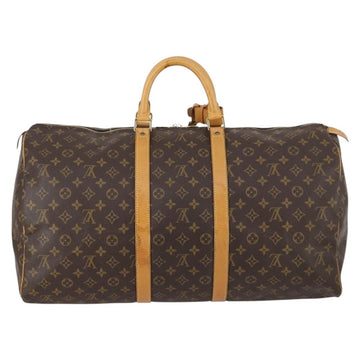 LOUIS VUITTON Monogram Keepall 55 Boston Bag M41424 LV Auth 141213 - 0