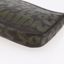LOUIS VUITTON Graffiti Pochette Accessoires Pouch Khaki M92191 LV Auth 141215-14