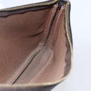 LOUIS VUITTON Graffiti Pochette Accessoires Pouch Khaki M92191 LV Auth 141215-19