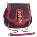 LOUIS VUITTON Art Deco Trappezio Shoulder Bag Leather Pink M97085 Auth 141216V-1