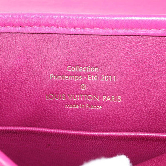 LOUIS VUITTON Art Deco Trappezio Shoulder Bag Leather Pink M97085 Auth 141216V