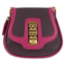 LOUIS VUITTON Art Deco Trappezio Shoulder Bag Leather Pink M97085 Auth 141216V-13