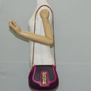 LOUIS VUITTON Art Deco Trappezio Shoulder Bag Leather Pink M97085 Auth 141216V-26